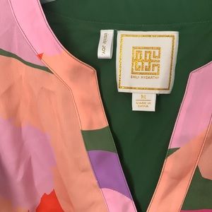 NWT Emily McCarthy “ Penelope” blouse in Electric Cheetah. Medium